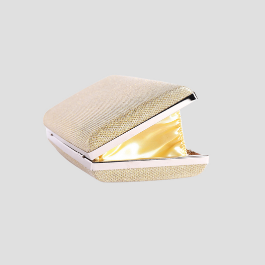 Clutch Dự Tiệc Vải Kim Tuyến Trơn