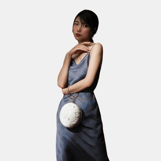 Clutch Nữ Cầm Tay Dáng Tròn Thanh Lịch