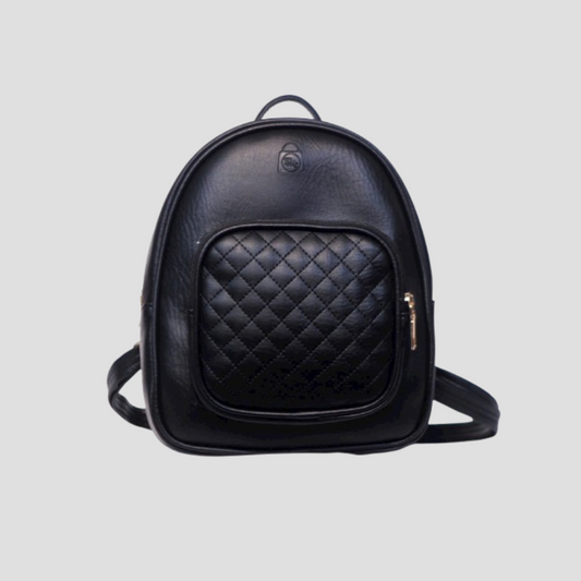 Balo Nữ Da Trơn Phối Ngăn Caro Giữa