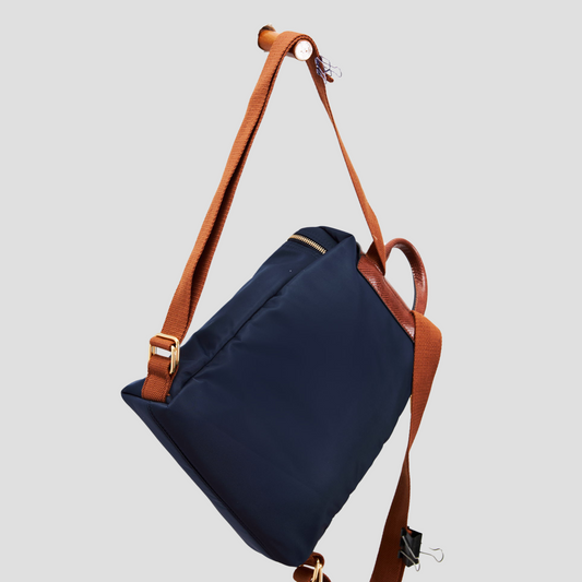 Balo Nữ Nắp Gập Vân Da