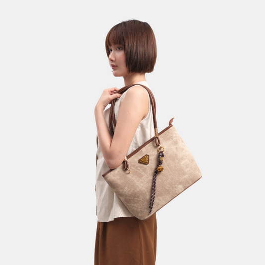 Túi Xách Nữ Bigsize Da Phối Loang