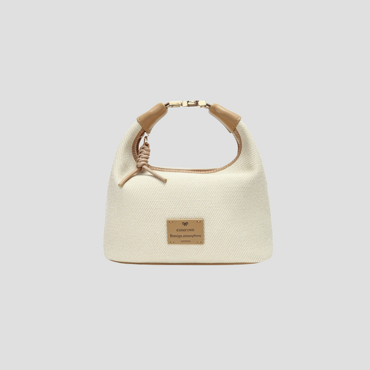 Túi Xách Nữ Canvas Quai Gài Phối Charm