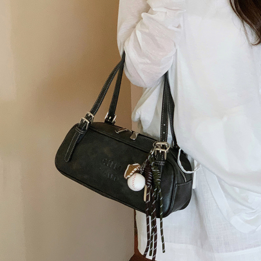 Túi Xách Nữ Đeo Vai Màu Loang Phối Charm