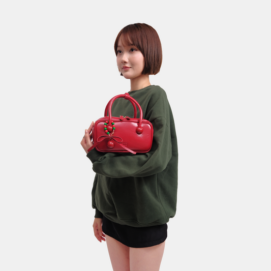 Túi Xách Nữ Hộp Chữ Nhật Phối Charm Hạt