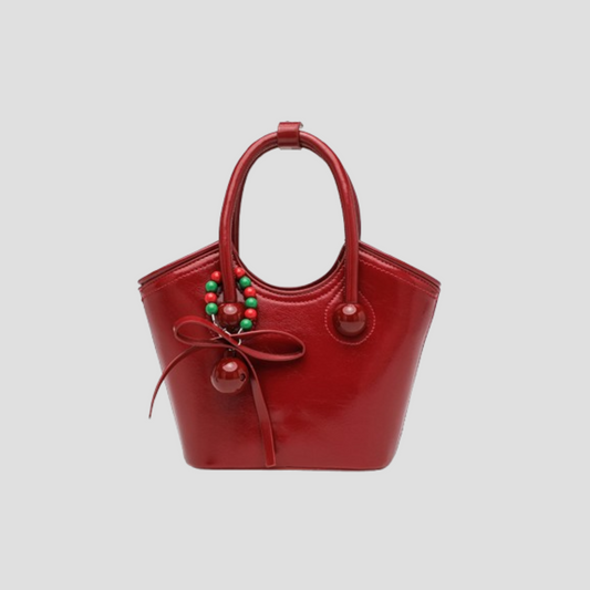 Túi Xách Nữ Kiểu Xô Phối Charm Hạt