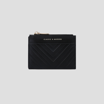 Ví Nữ Cầm Tay Da Vân Chữ V Size Nhỏ