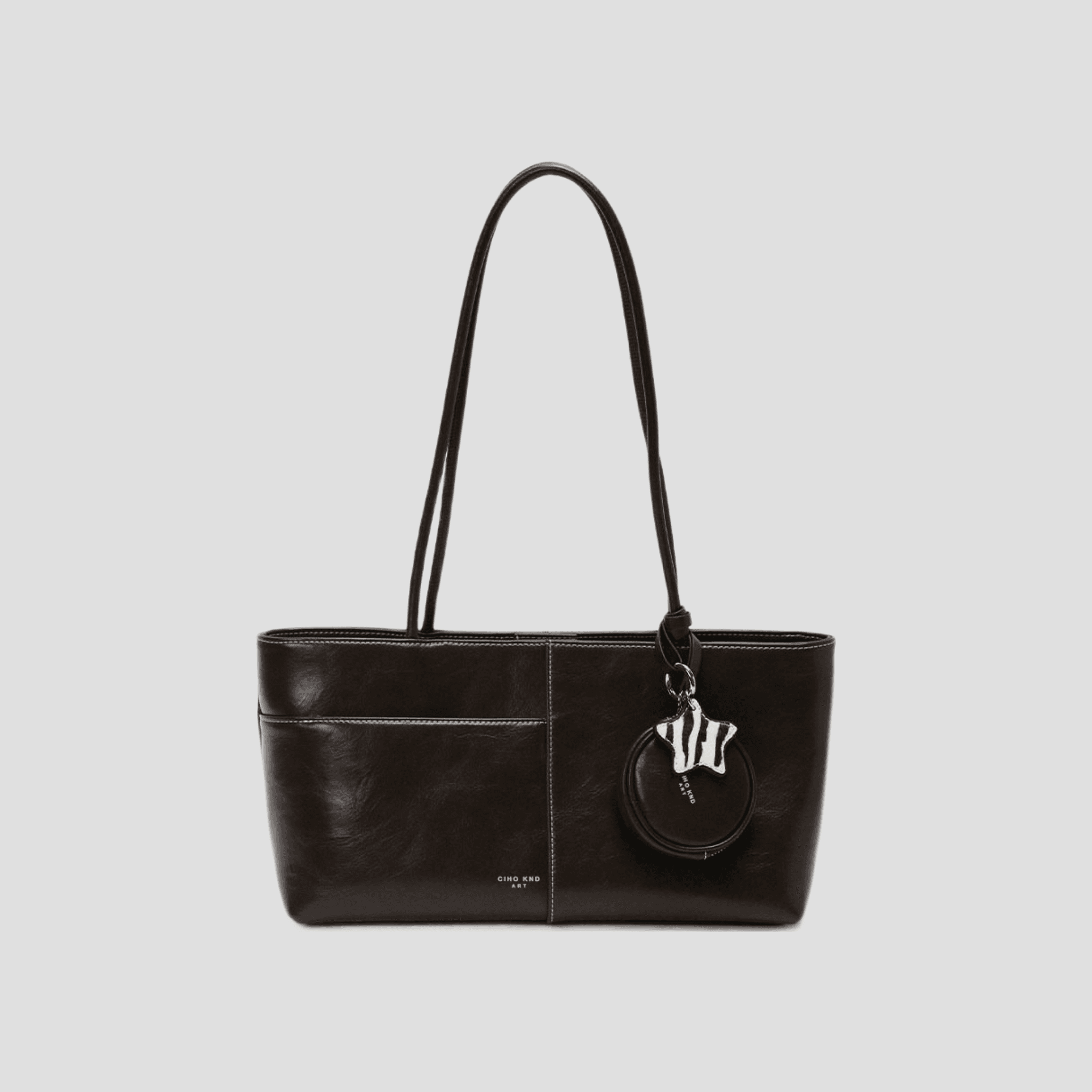 Túi Tote Da Wink — Đen