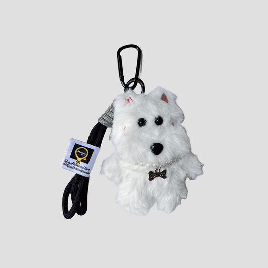 Móc Khoá Cún Bông Trắng