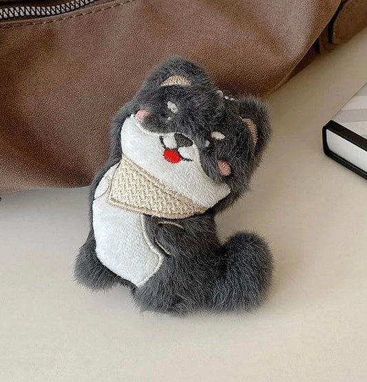 Móc Khoá Cún Shiba Đen