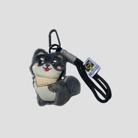 Móc Khoá Cún Shiba Đen