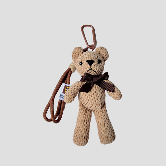 Móc Khoá Gấu Nâu Đeo Nơ