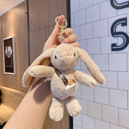 Móc Khoá Thỏ Bông Đeo Túi