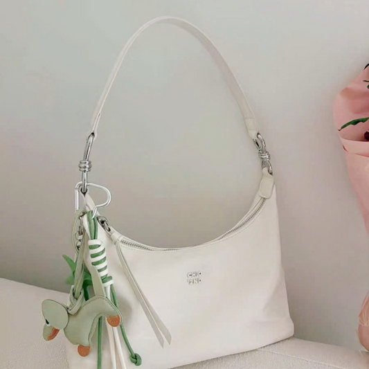 Túi Xách Nữ Da Kiểu Loang Phối Charm