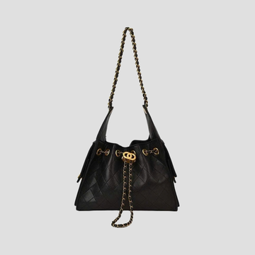 Túi Xách Nữ Da Ô Trám Phối Dây Rút