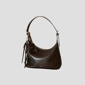 Túi Xách Nữ Da Trơn Kiểu Hobo Phối Charm Xoắn