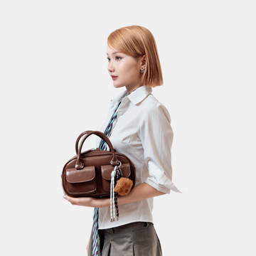 Túi Xách Nữ Hộp Phối Ngăn Rời