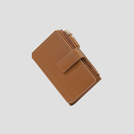 Ví Nữ Da Cầm Tay Form Chữ Nhật Gập Ba