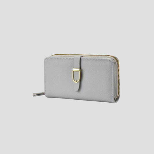 Ví Nữ Da Cầm Tay Form Vừa Khoá Bấm Dọc